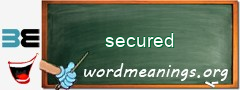 WordMeaning blackboard for secured